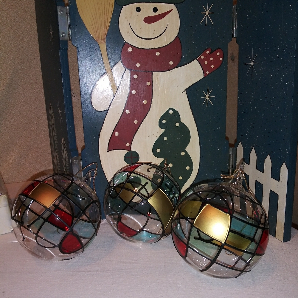 Vintage Silvestri blown glass tree ornaments. - Picture 3 of 8